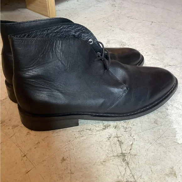 Thursday Boot Co Mens Scout Everyday Chukka Boots Blk Leather Lace Ups Size 13 - Picture 9 of 12